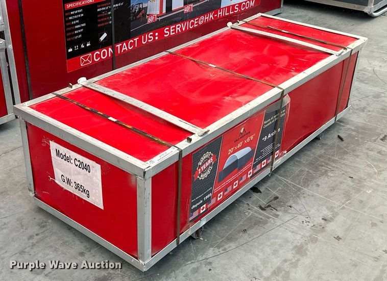 image for item KT9134 Gold Mountain C2040  shipping container canopy