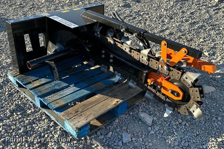 image for item KT9141 2023 Mower King ECSSCT72  skid steer trencher