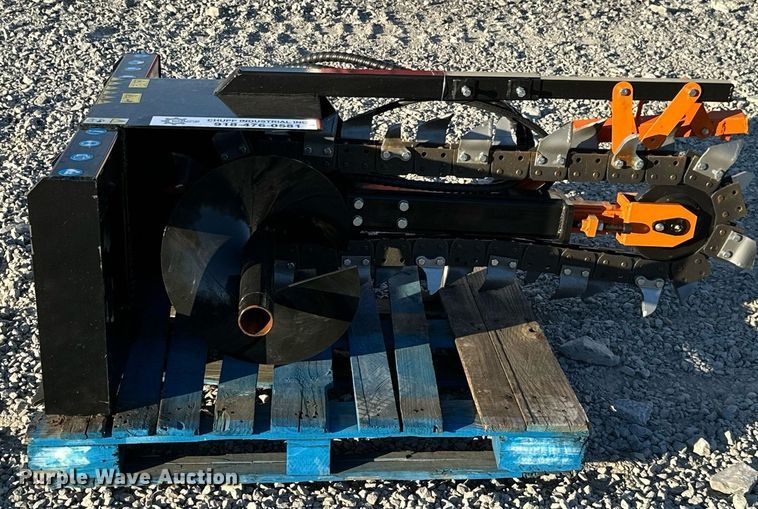 image for item KT9141 2023 Mower King ECSSCT72  skid steer trencher