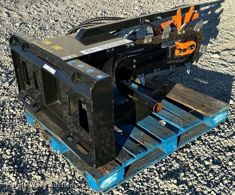 image for item KT9141 2023 Mower King ECSSCT72  skid steer trencher