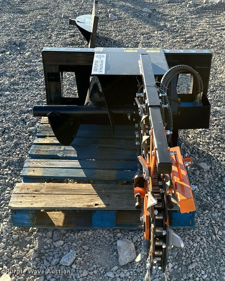 image for item KT9141 2023 Mower King ECSSCT72  skid steer trencher