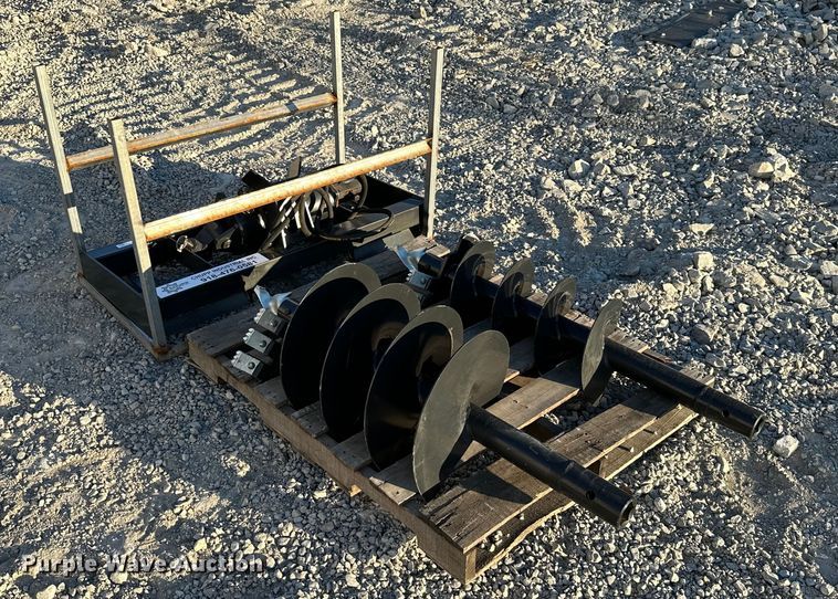 image for item KT9147 JCT Attachments  skid steer auger