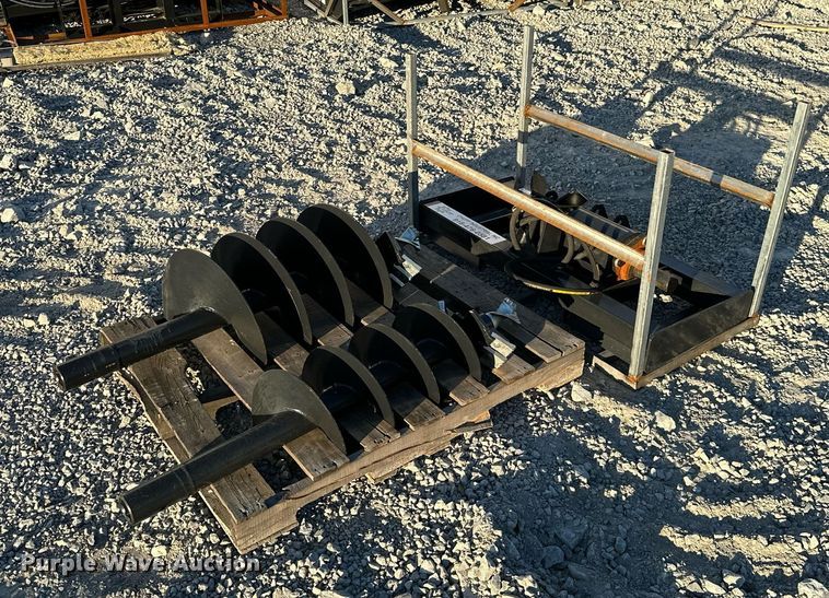image for item KT9147 JCT Attachments  skid steer auger