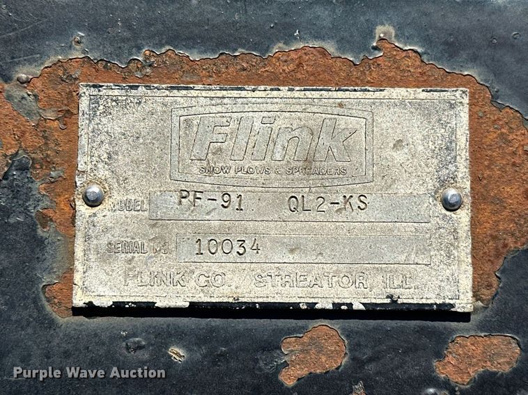 image for item KT9234 Flink PF-91 QL2-KS  snow plow