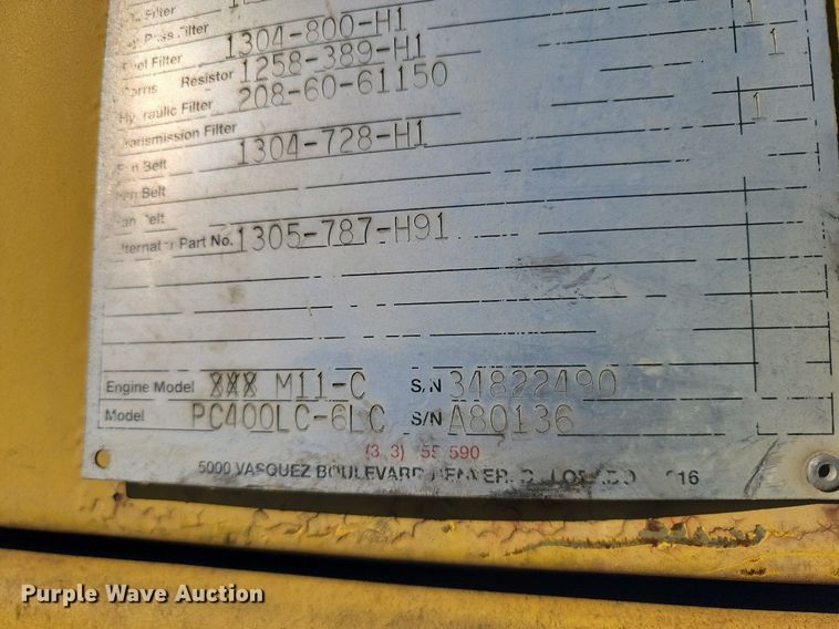 image for item LD9038 1996 Komatsu PC400LC-6LC  excavator