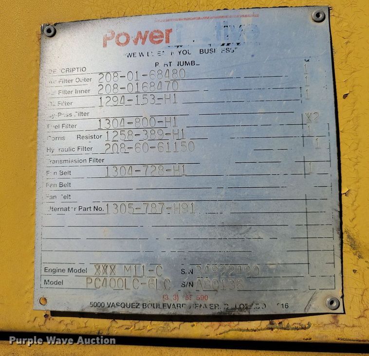 image for item LD9038 1996 Komatsu PC400LC-6LC  excavator