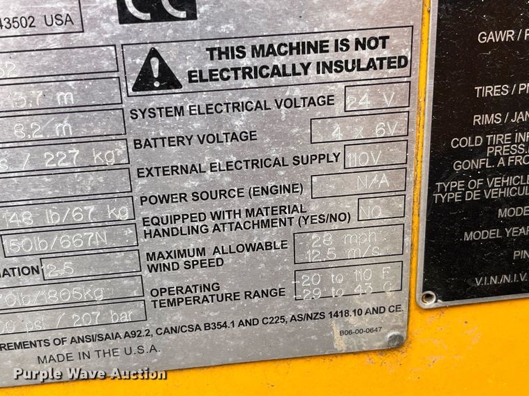 image for item LD9793 2018 Haulotte 4527A  boom lift