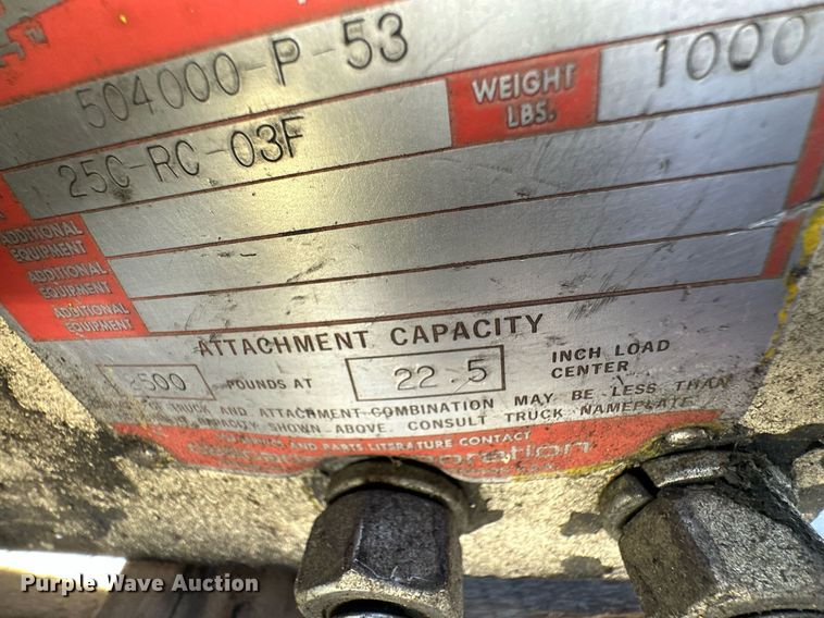 image for item LG9059 Cascade 25C-RC-03F  forklift clamp