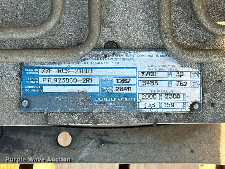 image for item LG9060 Cascade  forklift clamp