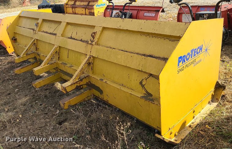 image for item LJ9303 Protech  168" W skid steer snow pusher
