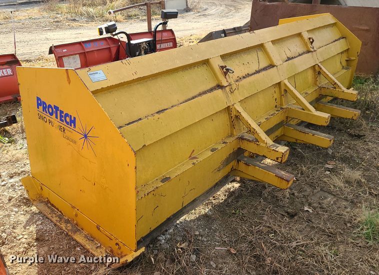 image for item LJ9303 Protech  168" W skid steer snow pusher