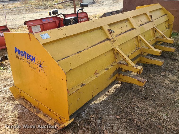 image for item LJ9303 Protech  168" W skid steer snow pusher