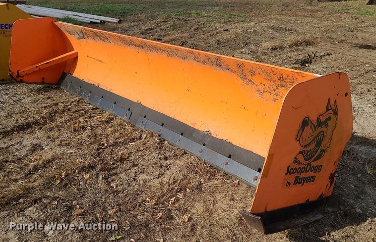 image for item LJ9304 Buyers Scoop Dogg  skid steer snow pusher