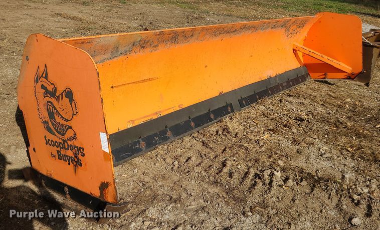 image for item LJ9304 Buyers Scoop Dogg  skid steer snow pusher