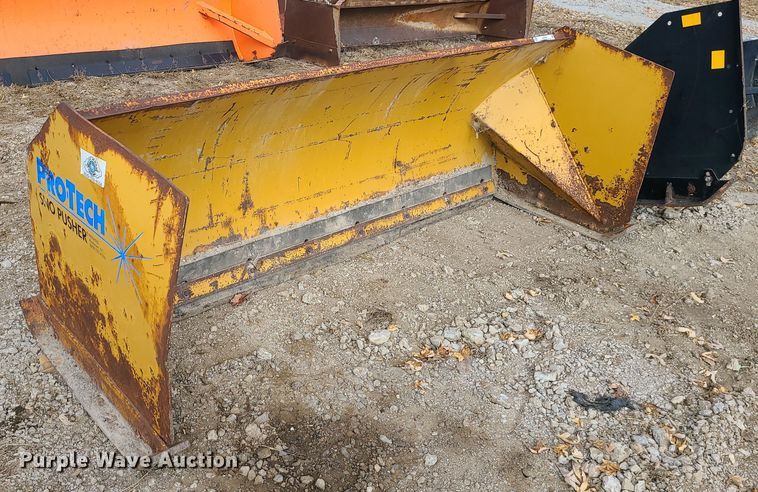 image for item LJ9308 Protech  skid steer snow pusher