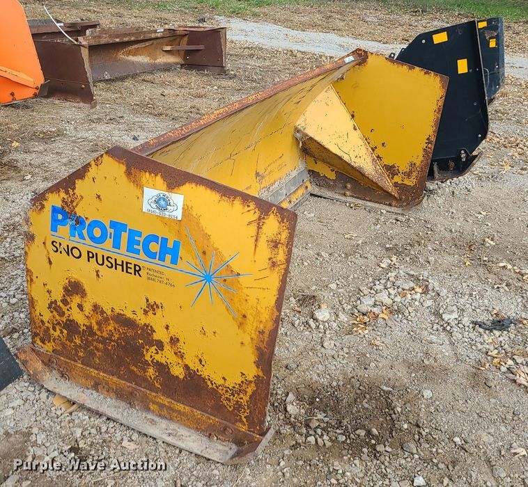image for item LJ9308 Protech  skid steer snow pusher
