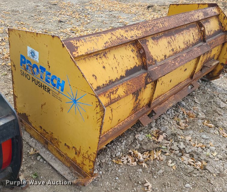 image for item LJ9308 Protech  skid steer snow pusher