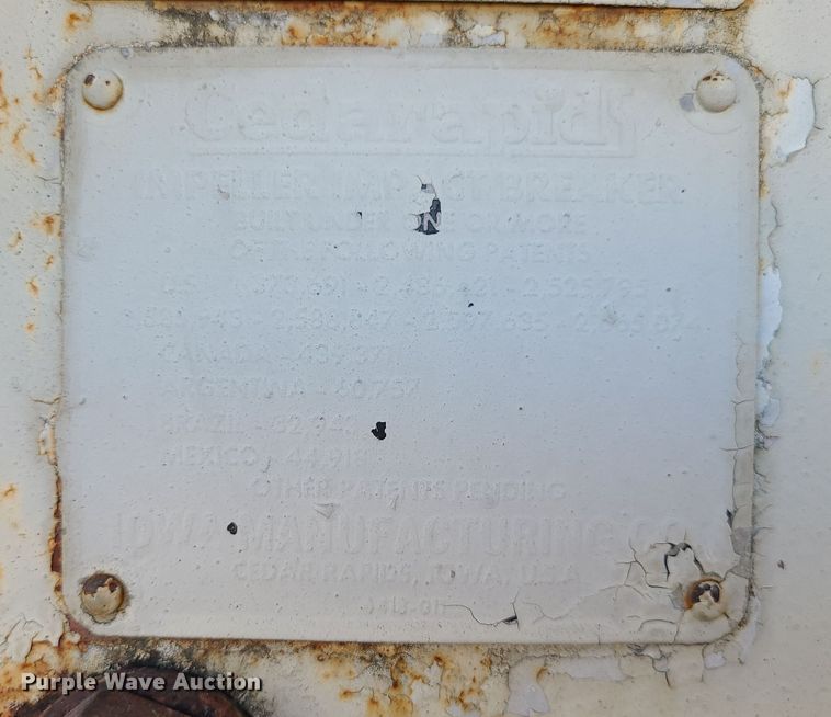 image for item LJ9353 Cedarapids  crushing plant