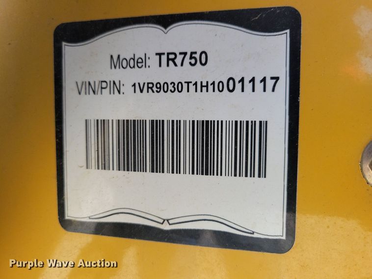 image for item LO9827 2017 Vermeer RTX750  trencher