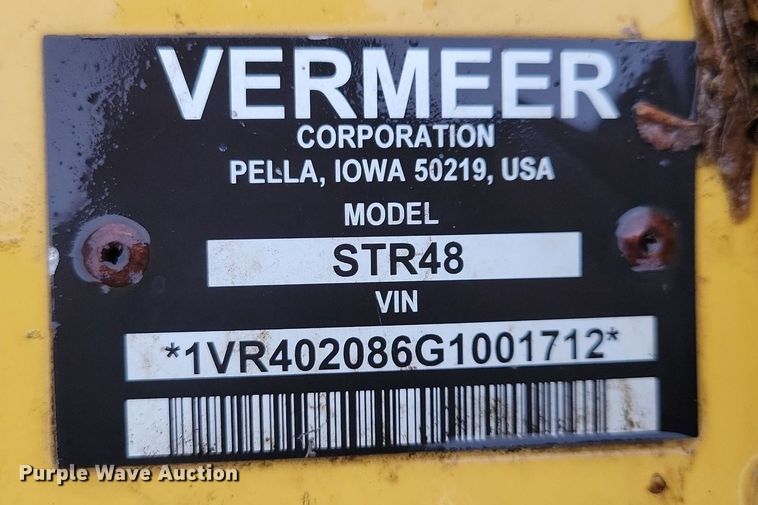 image for item LO9838 2016 Vermeer STR48  compact utility loader trencher