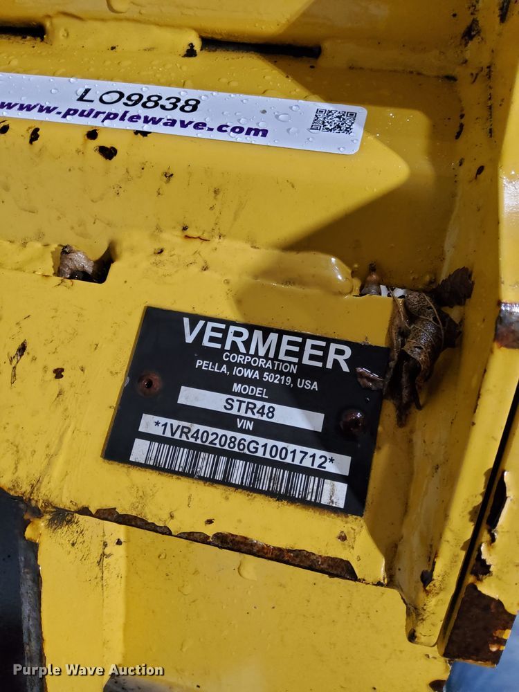 image for item LO9838 2016 Vermeer STR48  compact utility loader trencher