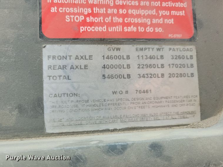 image for item LO9940 2004 Sterling LT7500  crane truck