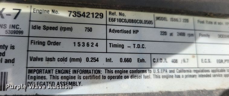 image for item LO9948 2014 Kenworth T370  truck cab and chassis