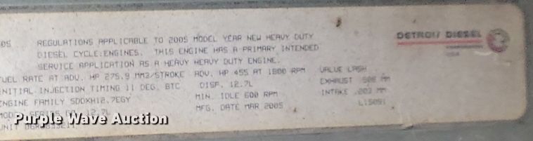 image for item LO9964 2006 Sterling A9500  truck cab and chassis