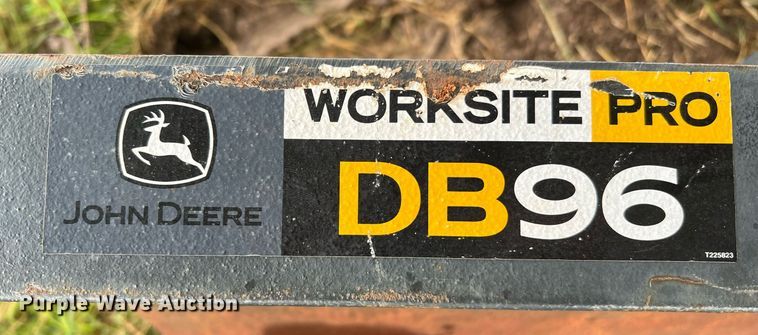 image for item LU9828 John Deere DB96  skid steer dozer blade