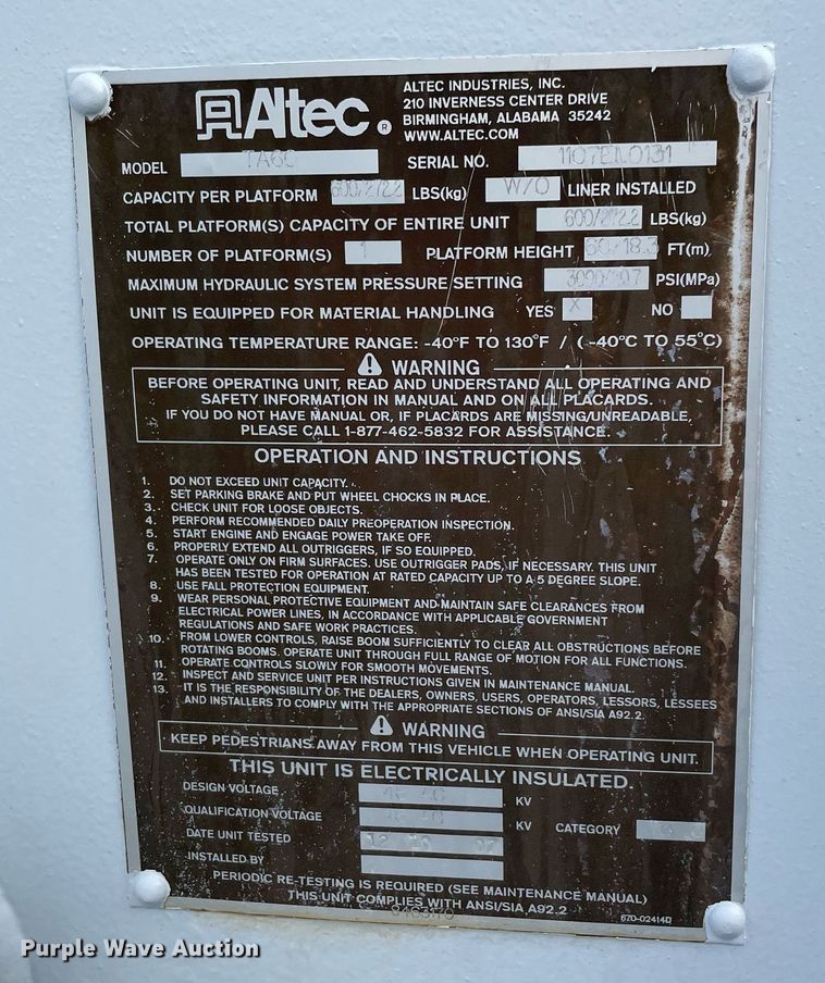 image for item LV9097 2008 International 4300  bucket truck