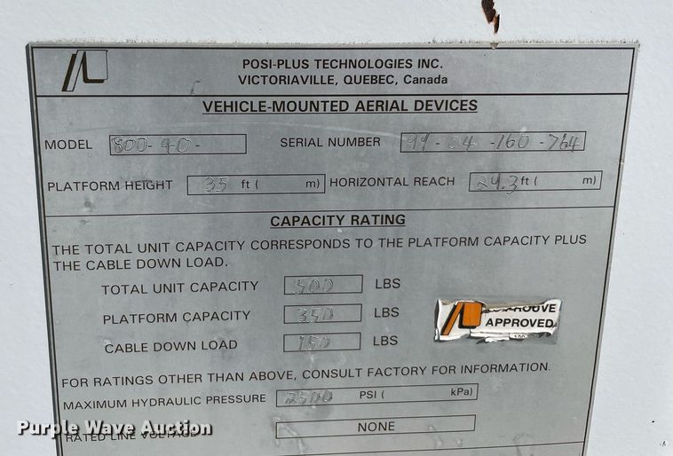 image for item LV9105 1999 GMC C7  bucket truck