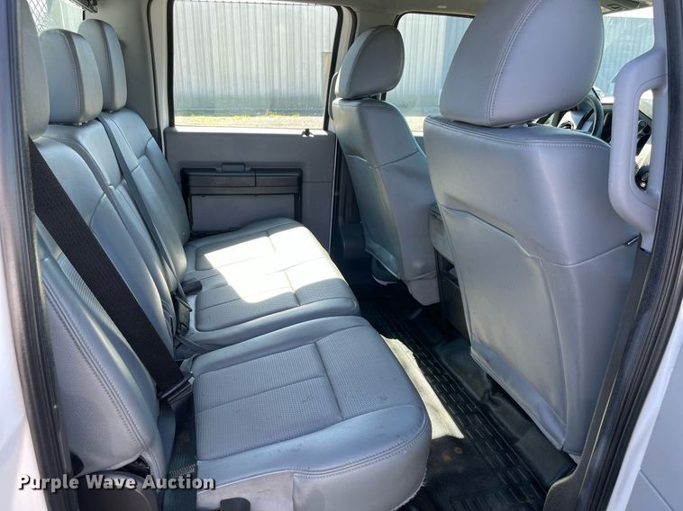 image for item LV9108 2014 Ford F350  Crew Cab utility bed pickup truck