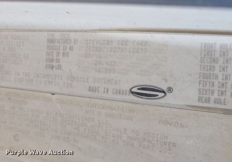 image for item MJ9485 2007 Sterling  ready mix truck