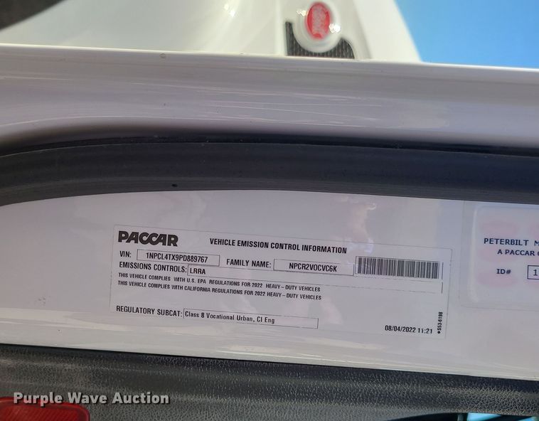 image for item MJ9502 2023 Peterbilt 567  dump truck