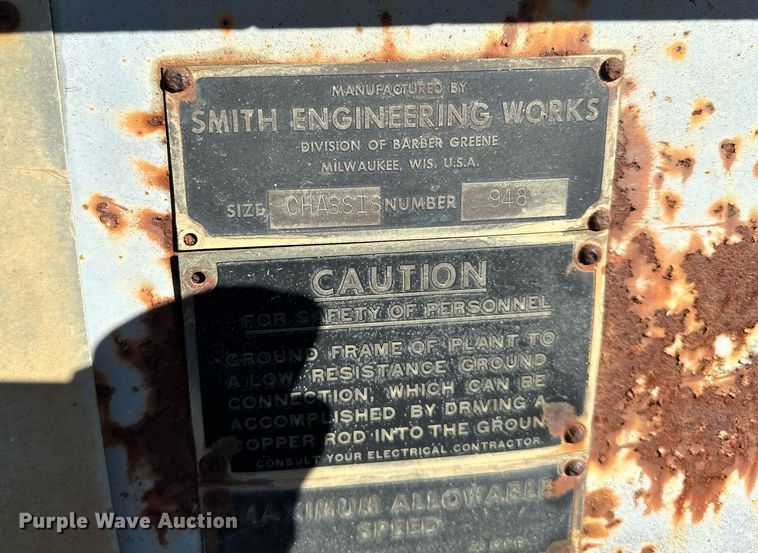 image for item MQ9494 Smith Engineering Works  screening plant