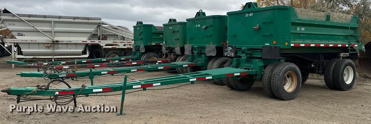 image for item MQ9511 1986 Lode Master GT 13  end dump pup trailer