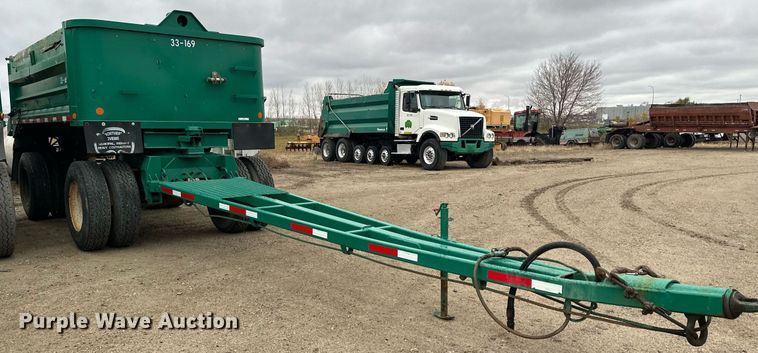 image for item MQ9511 1986 Lode Master GT 13  end dump pup trailer