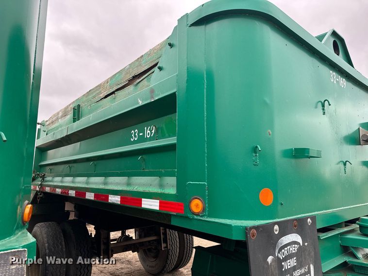 image for item MQ9511 1986 Lode Master GT 13  end dump pup trailer