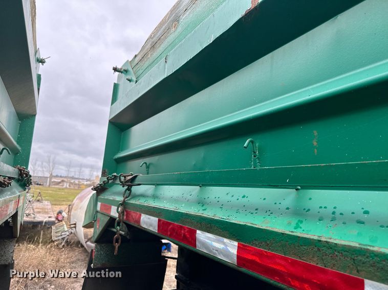 image for item MQ9511 1986 Lode Master GT 13  end dump pup trailer