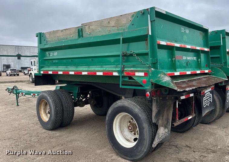 image for item MQ9511 1986 Lode Master GT 13  end dump pup trailer