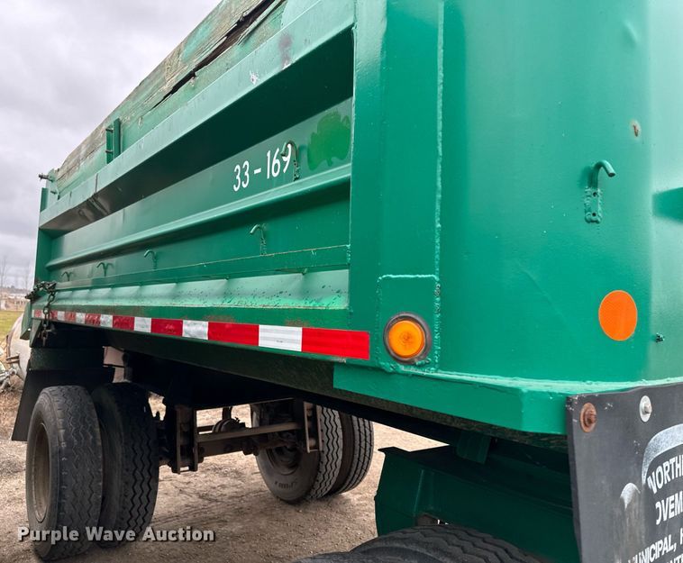 image for item MQ9511 1986 Lode Master GT 13  end dump pup trailer