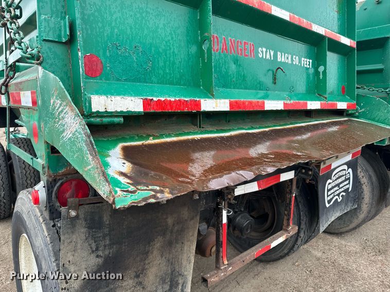 image for item MQ9511 1986 Lode Master GT 13  end dump pup trailer