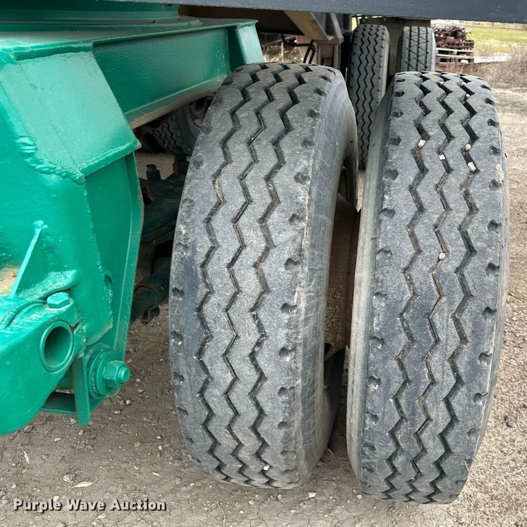 image for item MQ9511 1986 Lode Master GT 13  end dump pup trailer