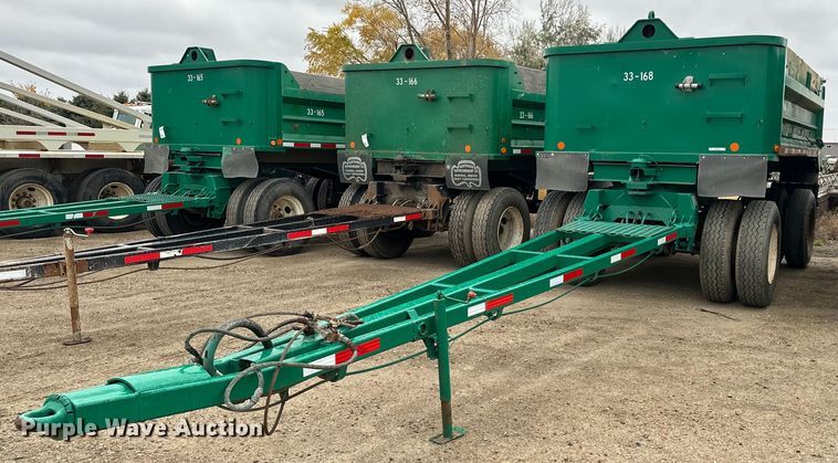 image for item MQ9512 1986 Lode Master G13  end dump pup trailer