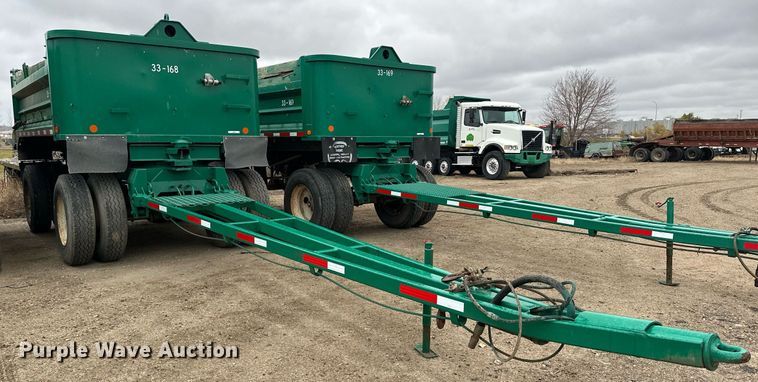 image for item MQ9512 1986 Lode Master G13  end dump pup trailer