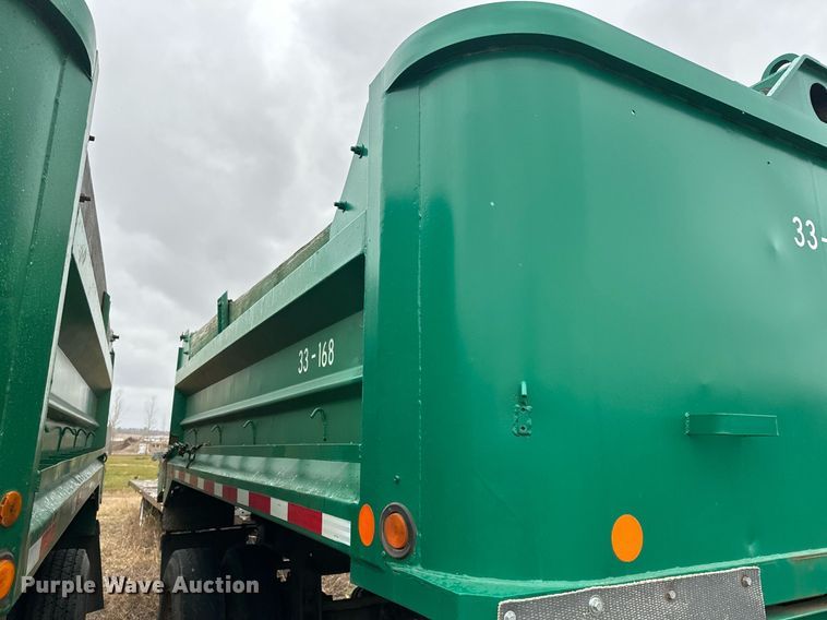 image for item MQ9512 1986 Lode Master G13  end dump pup trailer