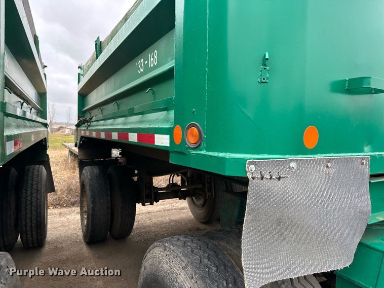 image for item MQ9512 1986 Lode Master G13  end dump pup trailer