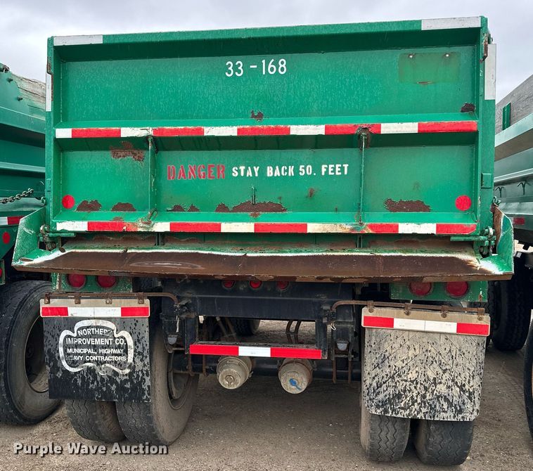 image for item MQ9512 1986 Lode Master G13  end dump pup trailer