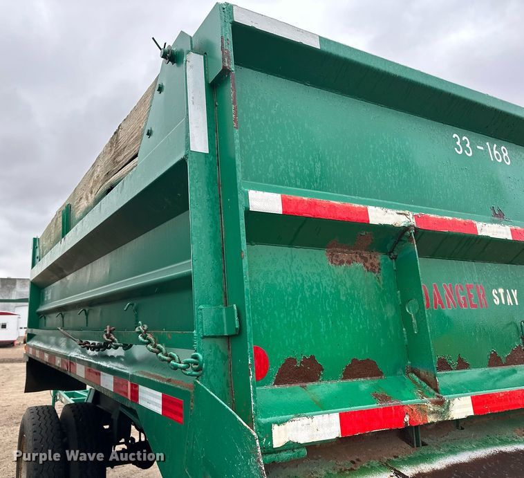 image for item MQ9512 1986 Lode Master G13  end dump pup trailer