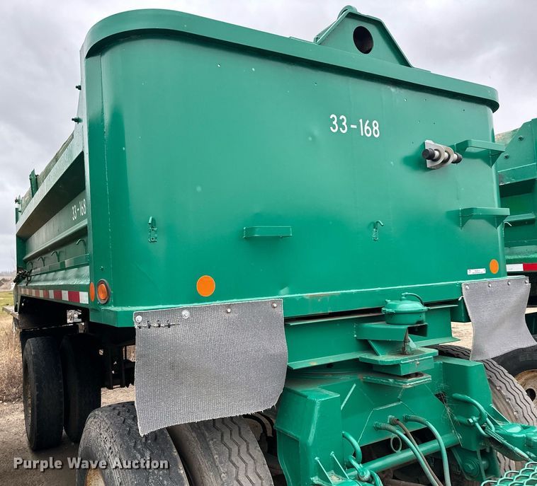 image for item MQ9512 1986 Lode Master G13  end dump pup trailer